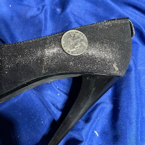 Michael Kors - Platform Heels- Black Sparkles - Picture 5 of 8